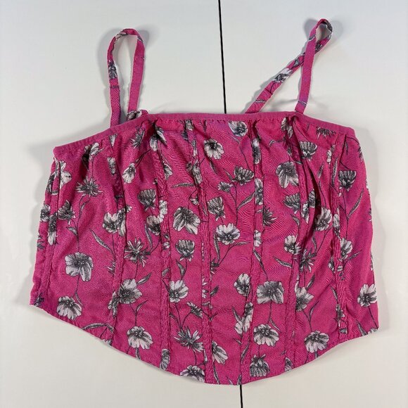 Challis Corset Crop Top Plus size - Picture 1 of 8